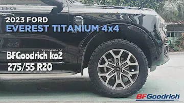 2023 Next Gen Ford Everest Titanium on BFGoodrich Ko2 275x55 R20 @ RNH Tire Supply